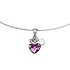 Halssieraad Zilver 925 Premium kristal hart liefde