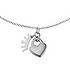 Neck jewelry Stainless Steel Crown Heart Love