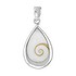 Shell pendant Silver 925 Shiva´s Eye Drop drop-shape waterdrop Spiral