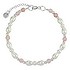 Bracelet Silver 925 Fresh water pearl Rose quartz