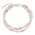 Bracelet Argent 925 Perles d´eau douce Quartz rose