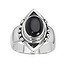 Ring Silver 925 Black onyx Tribal_pattern