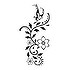 Fake-Tattoo Auf Papier gedruckte Farbe Hautverträglicher Klebstoff Blume Blatt Pflanzenmuster Florales_Muster Schmetterling Sommervogel