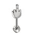 Tongue piercing Surgical Steel 316L Hand