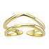 Fingerring Silver 925 PVD-coating (gold color)