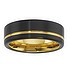 Tungsten Ring Tungsten  Black PVD-coating PVD-coating (gold color) Stripes Grooves Rills