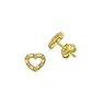 Esprit Ear studs Silver 925 PVD-coating (gold color) zirconia Heart Love