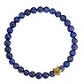 Bracelet Acier inoxydable Revêtement PVD (couleur or) Lapis-lazuli Étoile