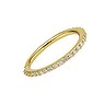 Gold Ear Jewellery 18K Gold Premium zirconia