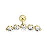Gold Ear Jewellery 14K Gold Premium zirconia