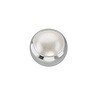 Piercingverschluss Synthetische Perle Chirurgenstahl 316L