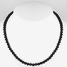 Stone necklace Stainless Steel Black onyx nylon