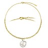 PAUL HEWITT Chaîne de perles Acier inoxydable Revêtement d´or (doré) Perles d´eau douce