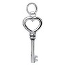 Pendente Argento 925 Chiave Cuore Amore