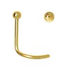 Nose piercing Surgical Steel 316L Gold-plated