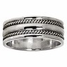 Ring Silver 925 Stripes Grooves Rills