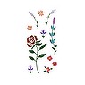 Fake-Tattoo Auf Papier gedruckte Farbe Hautverträglicher Klebstoff Blume Blatt Pflanzenmuster Florales_Muster