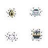 Fake Tattoo Color printed on paper Skin friendly adhesive Star Cat Male_cat Tom_cat Smiley Smilie Smily