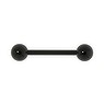 Tongue piercing Surgical Steel 316L Black PVD-coating